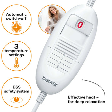 Beurer HK-53 Cosy Neck & Back Heating Pad with 3 Heating Levels 100W - Imported from UK